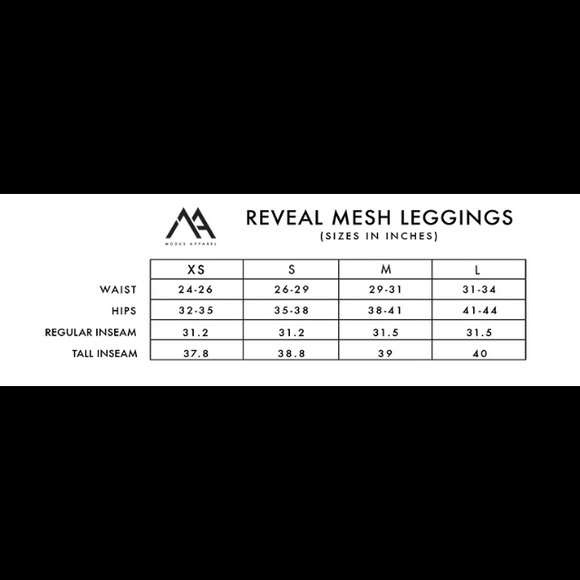 Modus Apparel Reveal Mesh Leggings - Picture 7 of 7